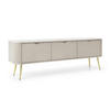LOWBOARD ZENZERO 168x39x57 cm mit 3 Türen Kaschmir - Kaschmir/Goldfarben, Holzwerkstoff (168/57/39cm) - MASSENO