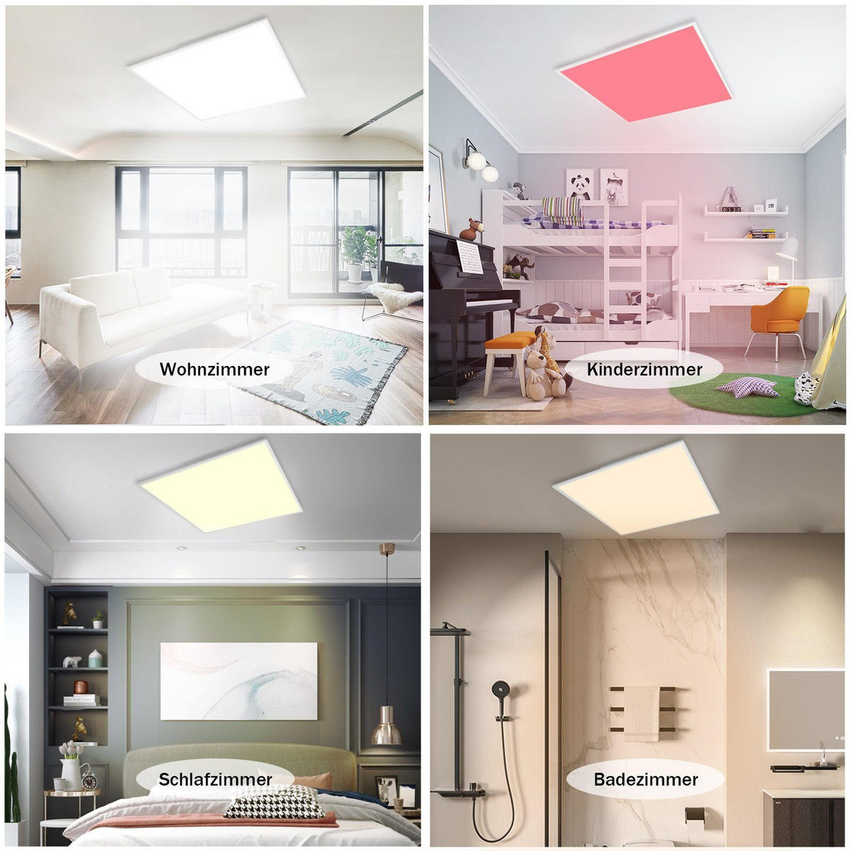 LED-DECKENLEUCHTE Karsten 45/45/6.5 cm - Weiß, Kunststoff (45/45/6.5cm) - Nettlife