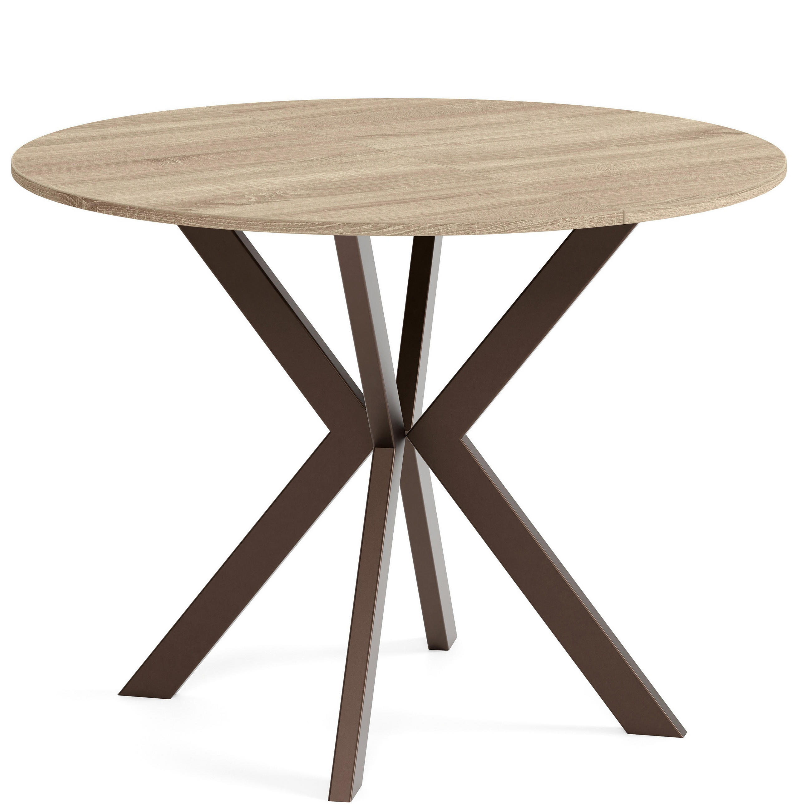 Sepro Meble Tisch Braun, Eiche 90x76x90 cm