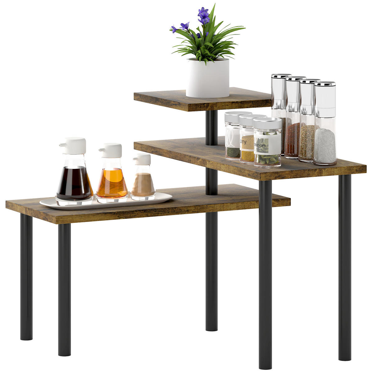KÜCHENREGAL Braun 1 Stück - Braun, Holzwerkstoff (18/36.5/40cm) - GiPP