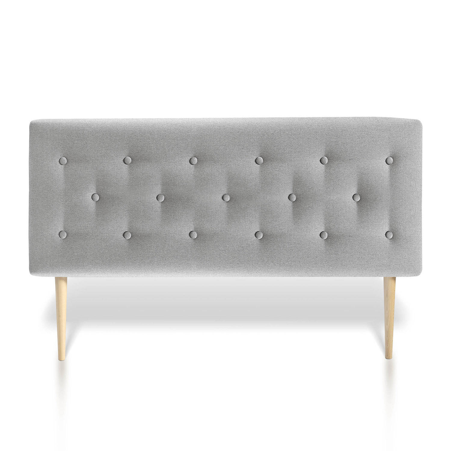 KOPFTEIL 90x100 cm Oslo Grau - Grau, Textil (8/100/90cm) - VS Venta-stock