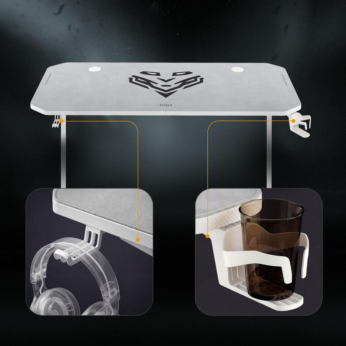 SCHREIBTISCH X-Mate - Weiß, Holzwerkstoff (60/140/75cm)