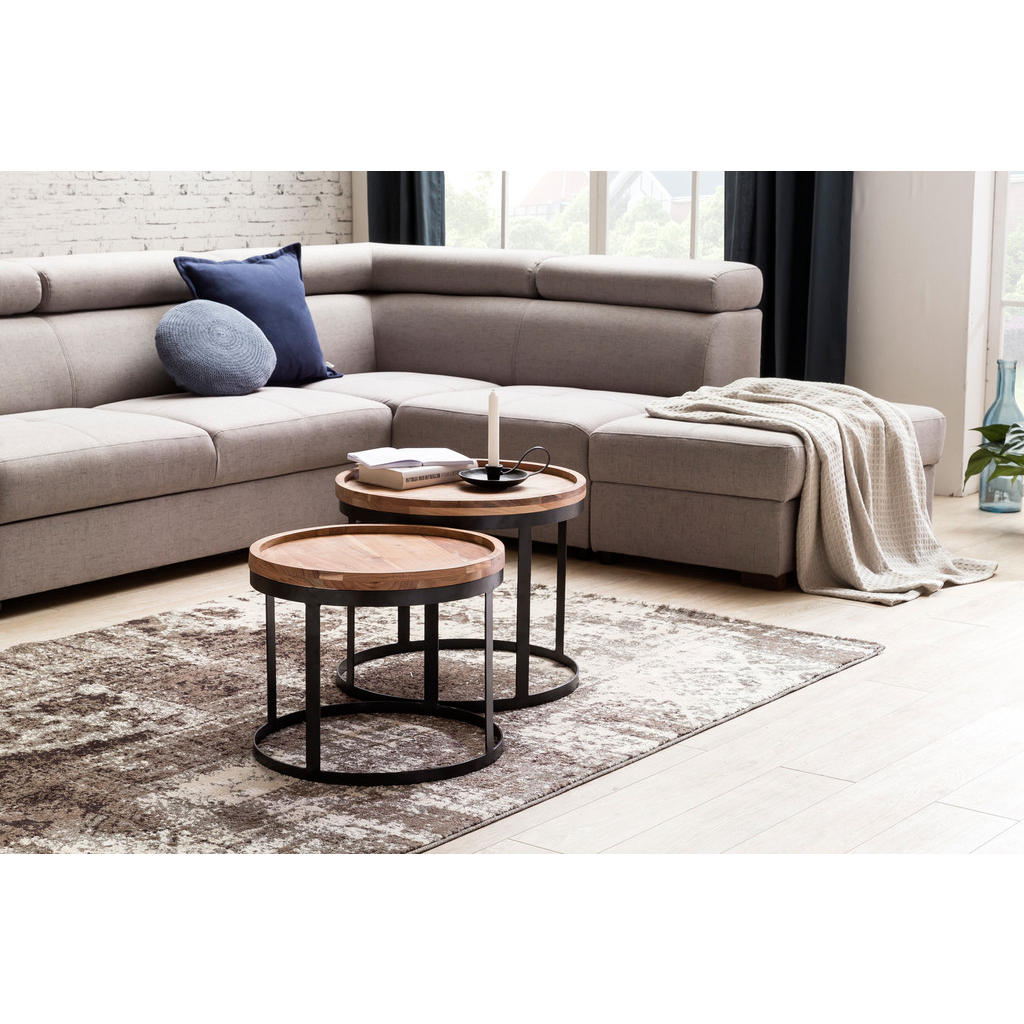 Thumbnail - tinkaro Couchtisch, Schwarz, Holz, 60x47x110 cm, Wohnzimmer, Wohnzimmertische, Couchtische