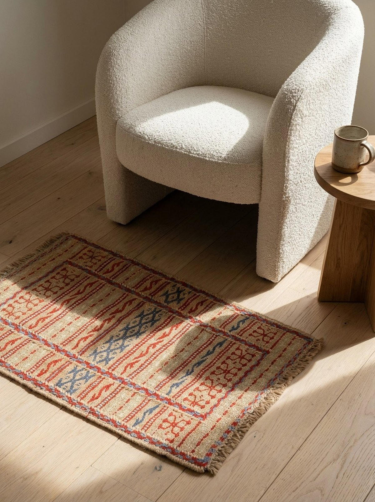 HANDWEBTEPPICH Kelim Kordi Mehrfarbig 64/41 cm Schurwolle - Multicolor, Textil (41/64cm) - Looma