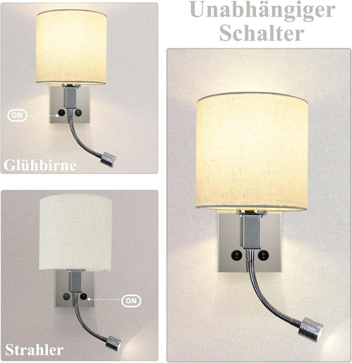 LED nástěnné svítidlo Yarnall 41/19,5/19,5 cm - bílá, kov (19.5/19.5/41cm) - Nettlife