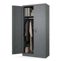 AKTENSCHRANK Sozialraumschrank aus Stahl Metallschrank für Büro Stahlschrank für Dokumente Anthrazit 90x45x185cm - Anthrazit, Metall (90/185/45cm) - Muralo
