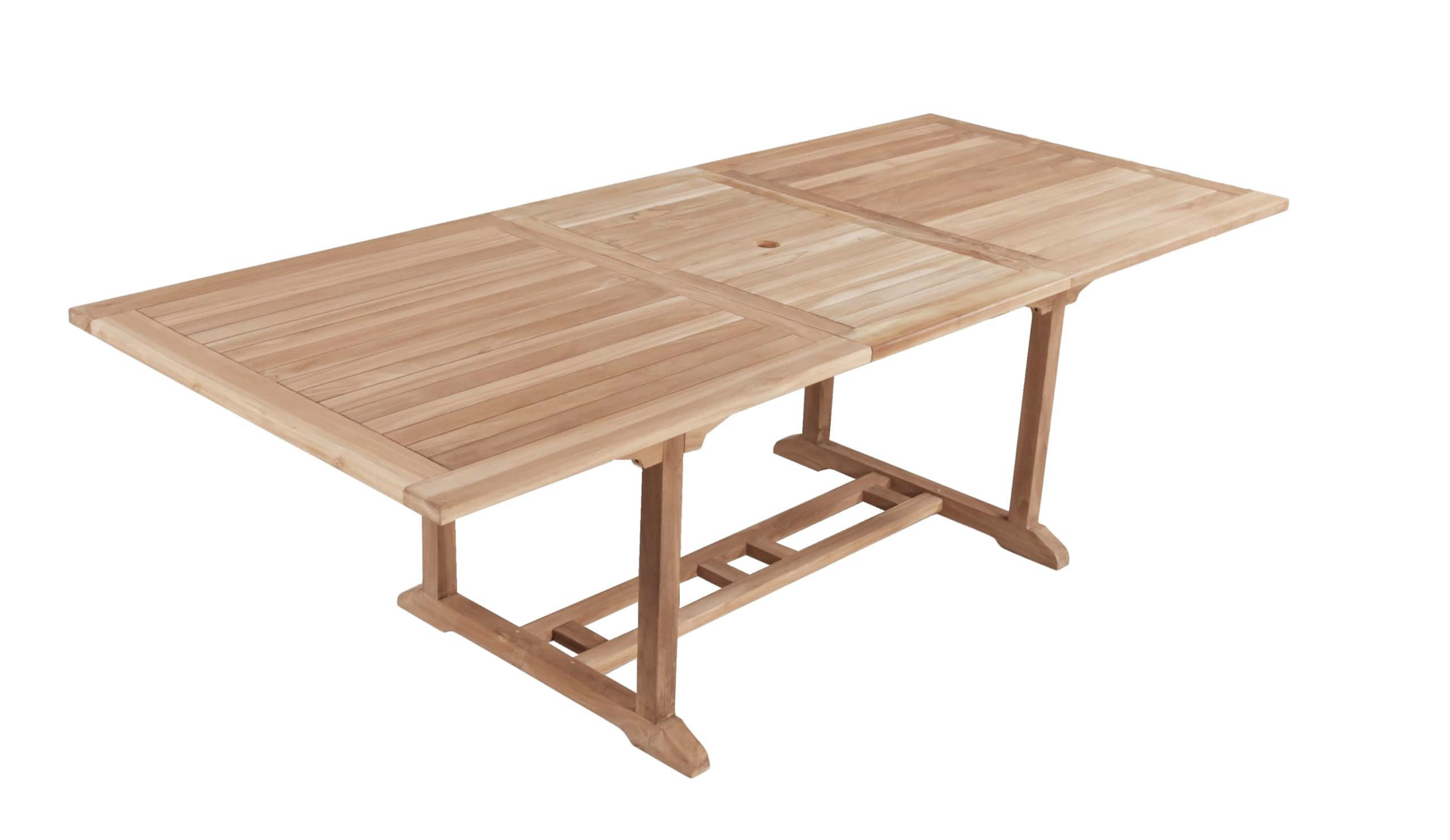 Deluke Gartentisch Braun 100x75.5x180 cm