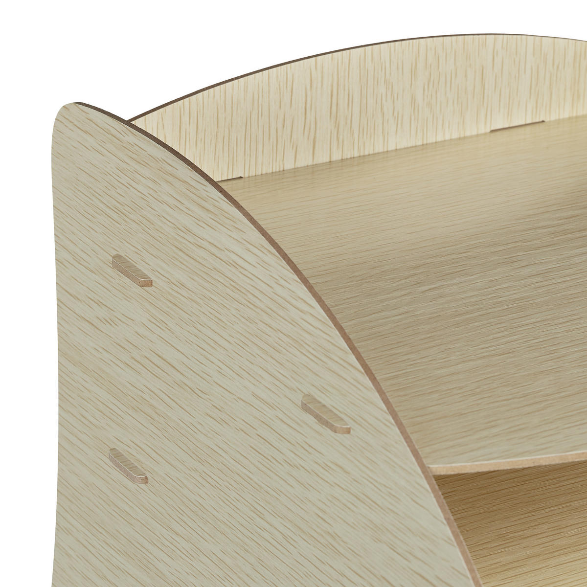 ULOŽENIE dokumentov - svetlohnedá, kompozitné drevo (25.5/27/34.5cm) - Relaxdays