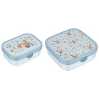 BROTDOSEN-SET Campus (2025) Forest Friends 2er Set - Hellblau, Kunststoff (1/1/1cm) - Mepal