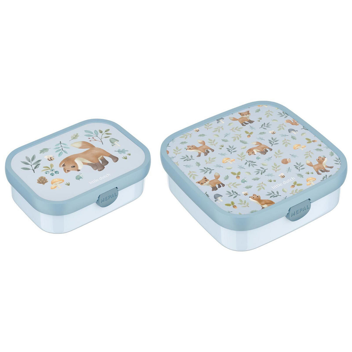 BROTDOSEN-SET Campus (2025) Forest Friends 2er Set - Hellblau, Kunststoff (1/1/1cm) - Mepal