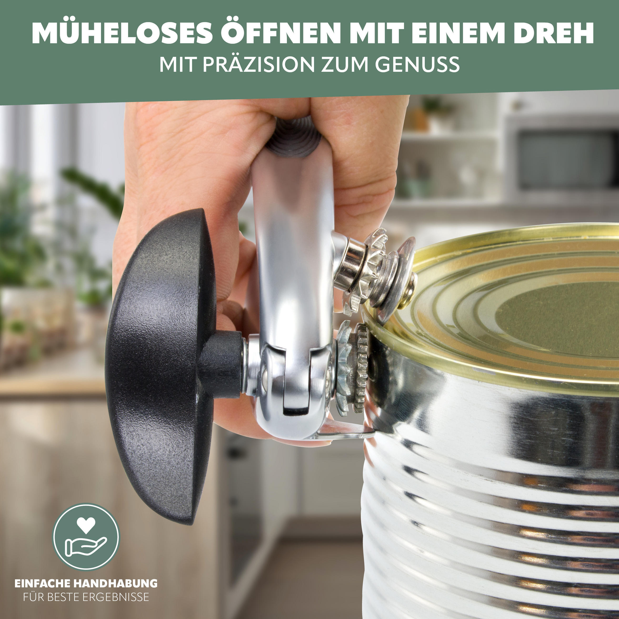 DOSENÖFFNER, silber - Zinkfarben, Metall (16cm) - bremermann