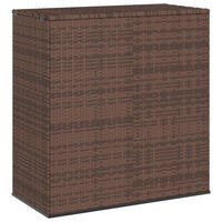 GARTEN-KISSENBOX PE Rattan 100x49x103,5 cm Braun - Braun, Kunststoff (100/103.5/49cm) - furnicato