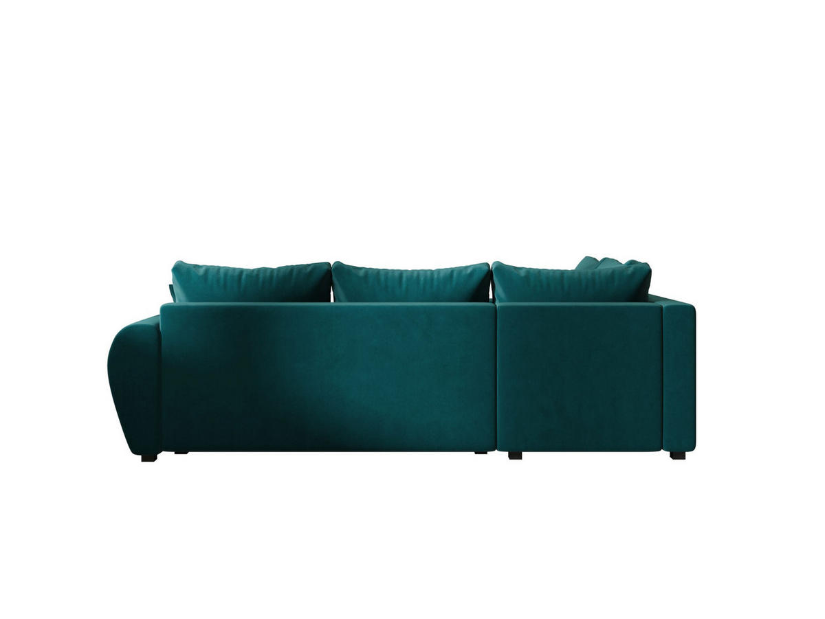 ECKSOFA MOLISA L PLUS Itaka 39 Rechts mit Schlaffunktion - Türkis, Textil (235/175cm) - Bedante