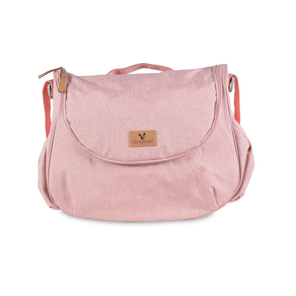 WICKELTASCHE Naomi rosa Wickelunterlage, Schultergurt, Seitentaschen und Reißverschluss - Rosa, Textil (10/32/40cm) - Cangaroo