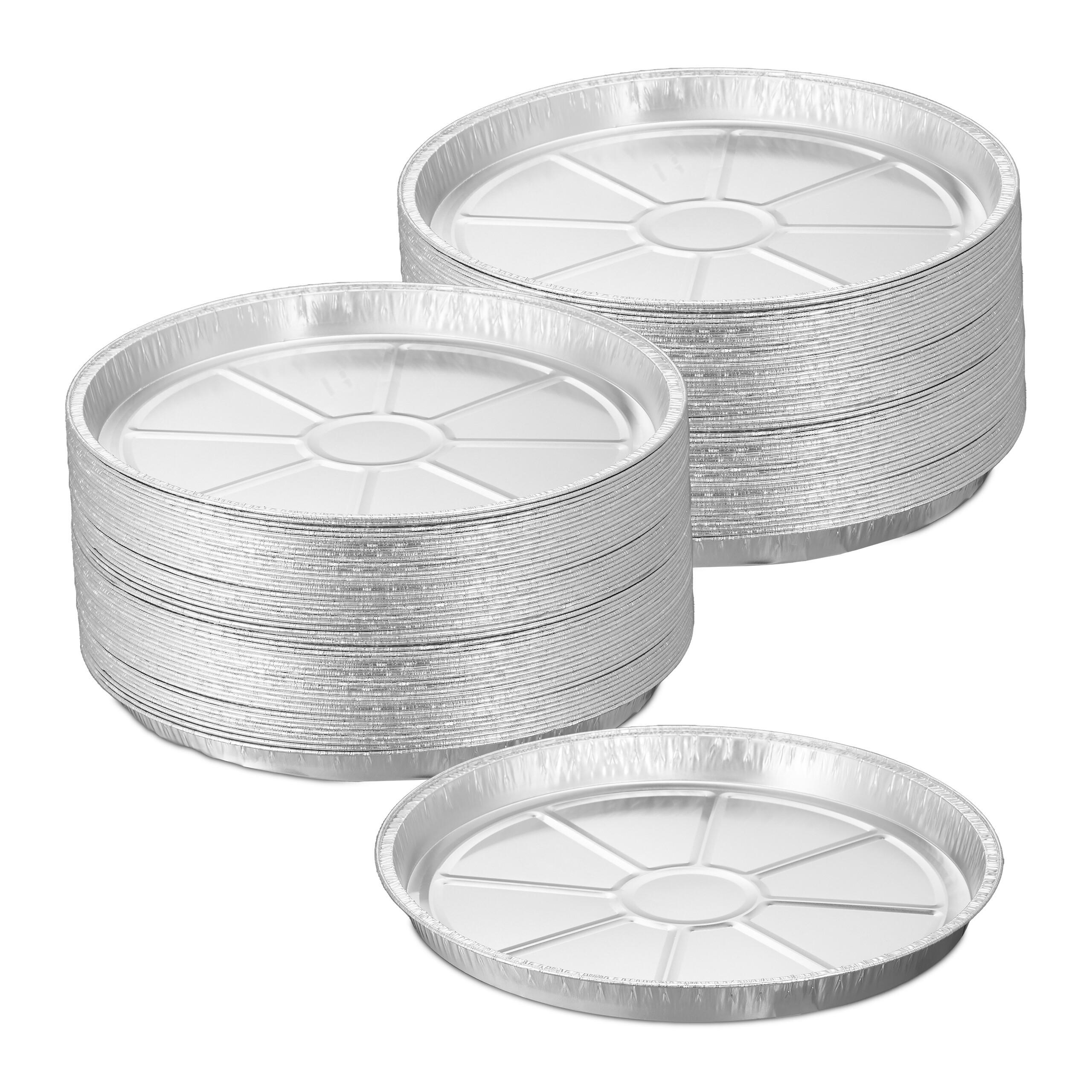 100XHLINÍKOVÉ formy - strieborná, kov (27.5/27.5/2.5cm) - Relaxdays
