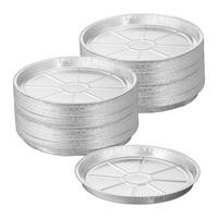 100XHLINÍKOVÉ formy - strieborná, kov (27.5/27.5/2.5cm) - Relaxdays