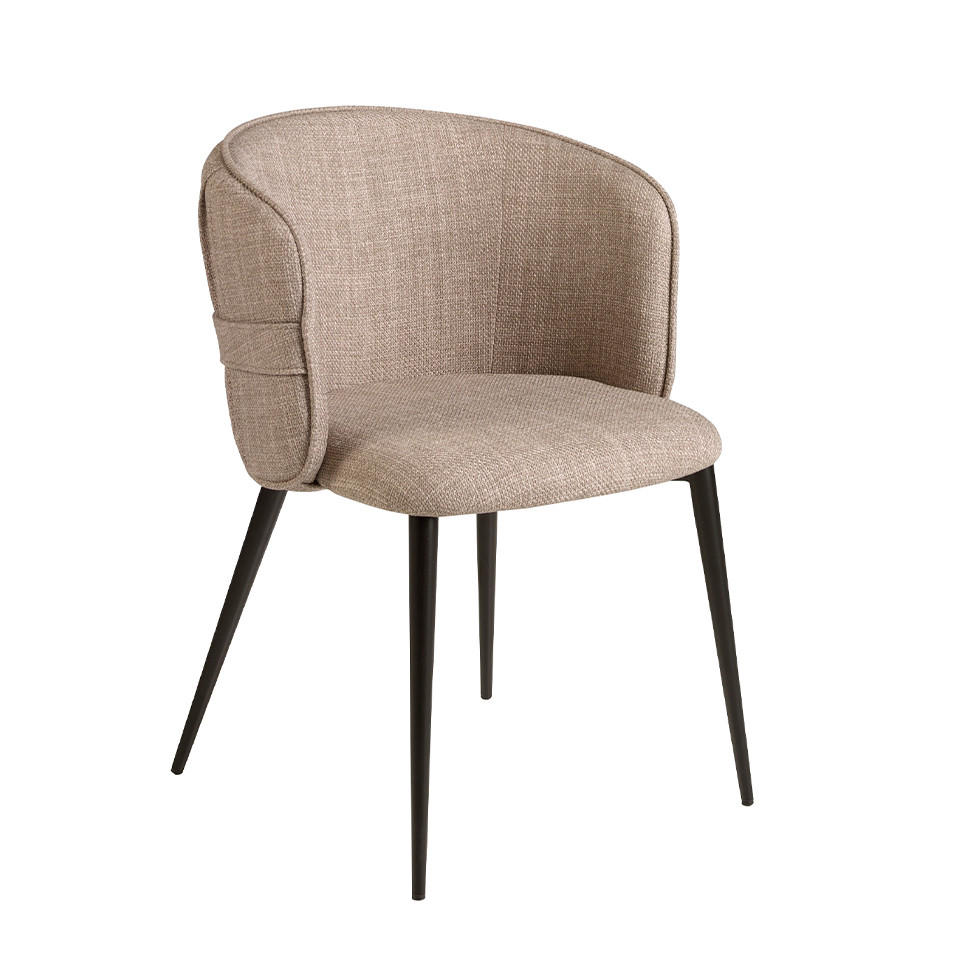 STUHL Braun Schwarz 58/58/77 cm - Schwarz/Braun, Textil (58/77/58cm) - ANGEL CERDA