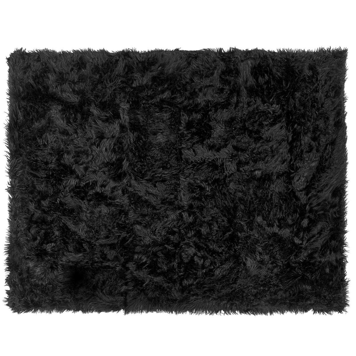 PREGRINJALO črna 150 x 200 cm Delice - črna, tekstil (150/200cm) - Beliani