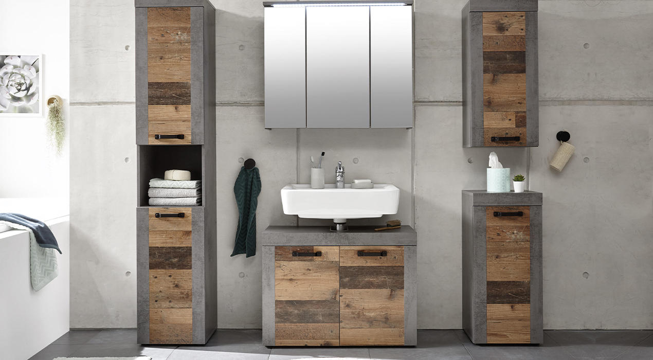 Industrial Waschbeckenunterschrank