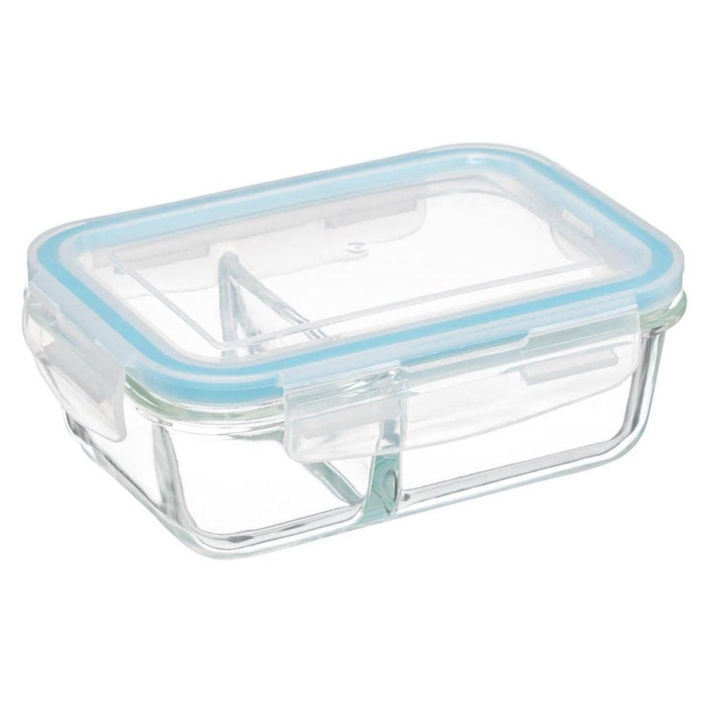 LUNCH-BOX aus Glas 1,1 l 21/15/7,5 cm - Transparent, Glas (15/7.5/21cm) - 5five Simply Smart
