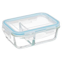 LUNCH-BOX aus Glas 1,1 l 21/15/7,5 cm - Transparent, Glas (15/7.5/21cm) - 5five Simply Smart