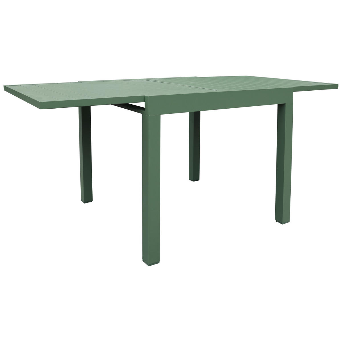 GARTENMÖBEL Venezia Salbeigrün und Aluminium salbeigrün 90/180 cm 8 Plätze - Grün, Metall - Happy Garden