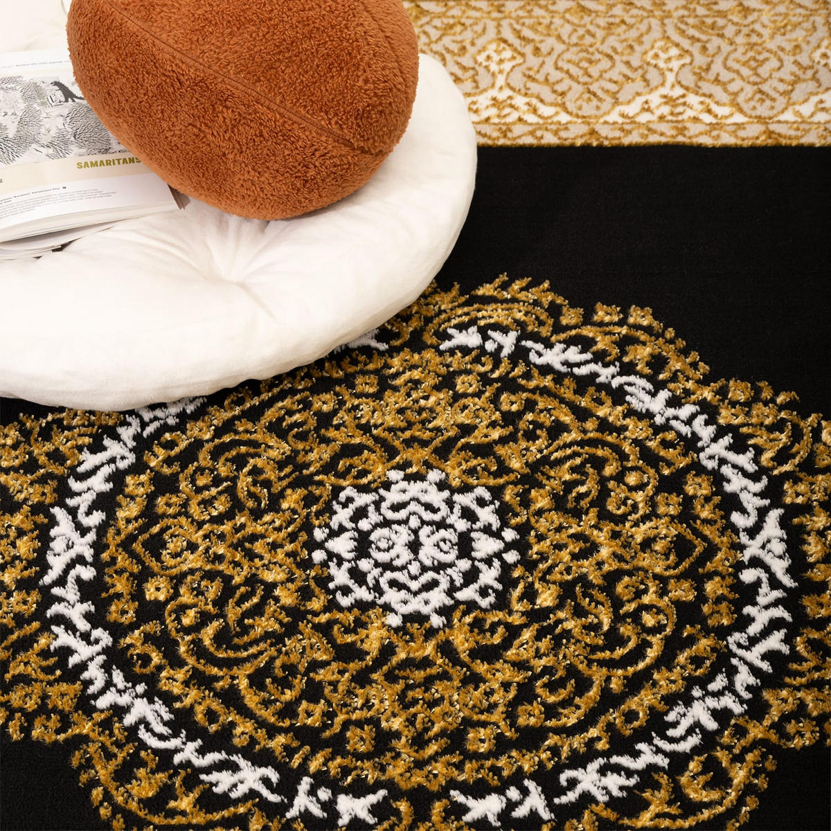 TEPPICH Kurzflor Orientalisch Wohnzimmer Gold Rechteckig 200x280 - Goldfarben, Textil (200/280cm) - KADIMA DESIGN