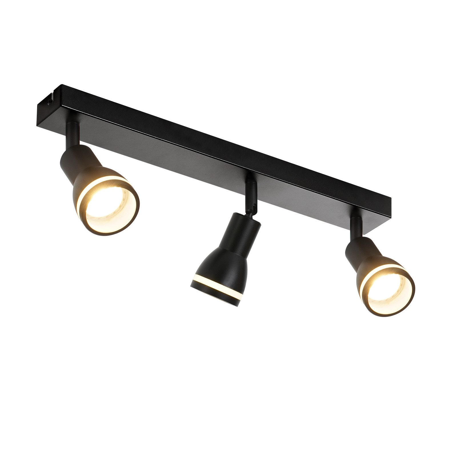 STRAHLER Erstaunlich 3-flammig 42/5.5/15.7 cm - Schwarz, Metall (42/5.5/15.7cm) - ZMH