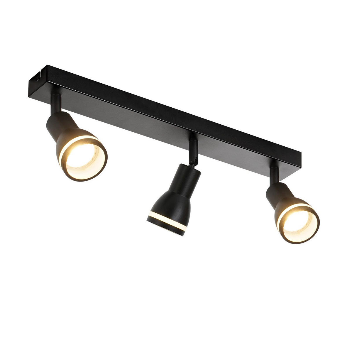 STRAHLER Erstaunlich 3-flammig 42/5.5/15.7 cm - Schwarz, Metall (42/5.5/15.7cm) - ZMH