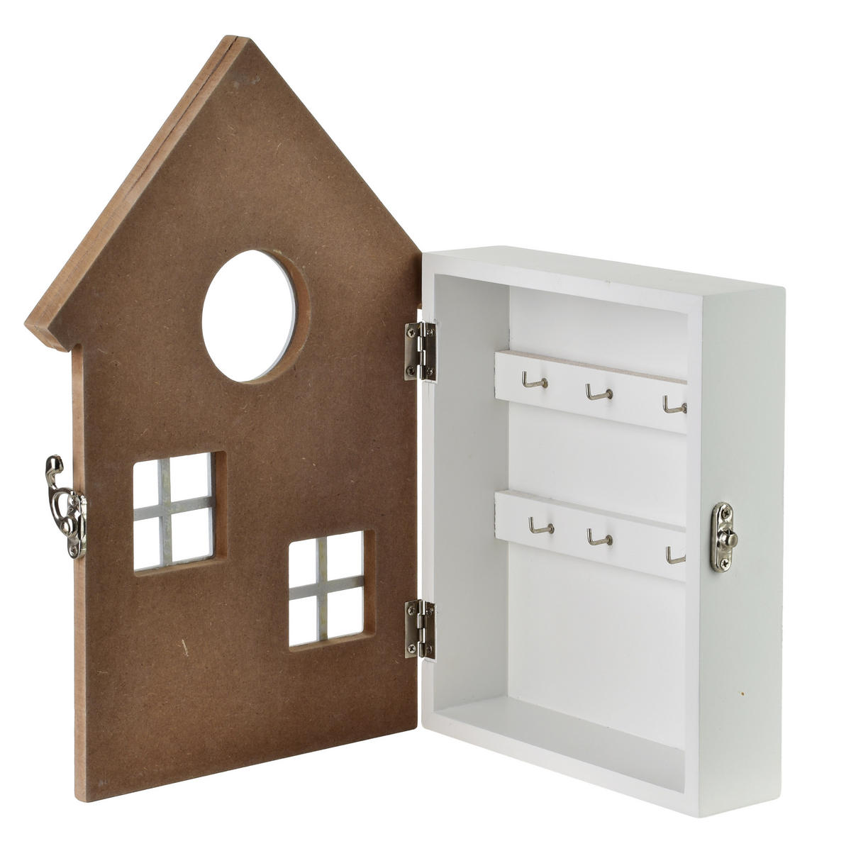 SCHLÜSSELKASTEN Stacy Braun 20/6/29.5 cm Holz - Braun, Holz (20/29.5/6cm) - Mondex