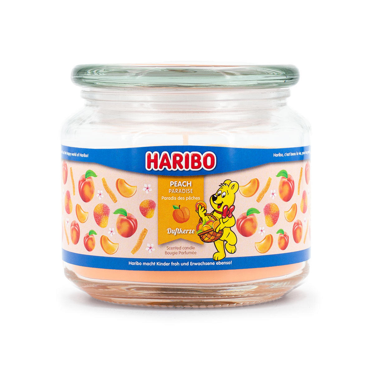 HARIBO™ Duftkerze - Gelb, Naturmaterialien/Glas (9.5cm)