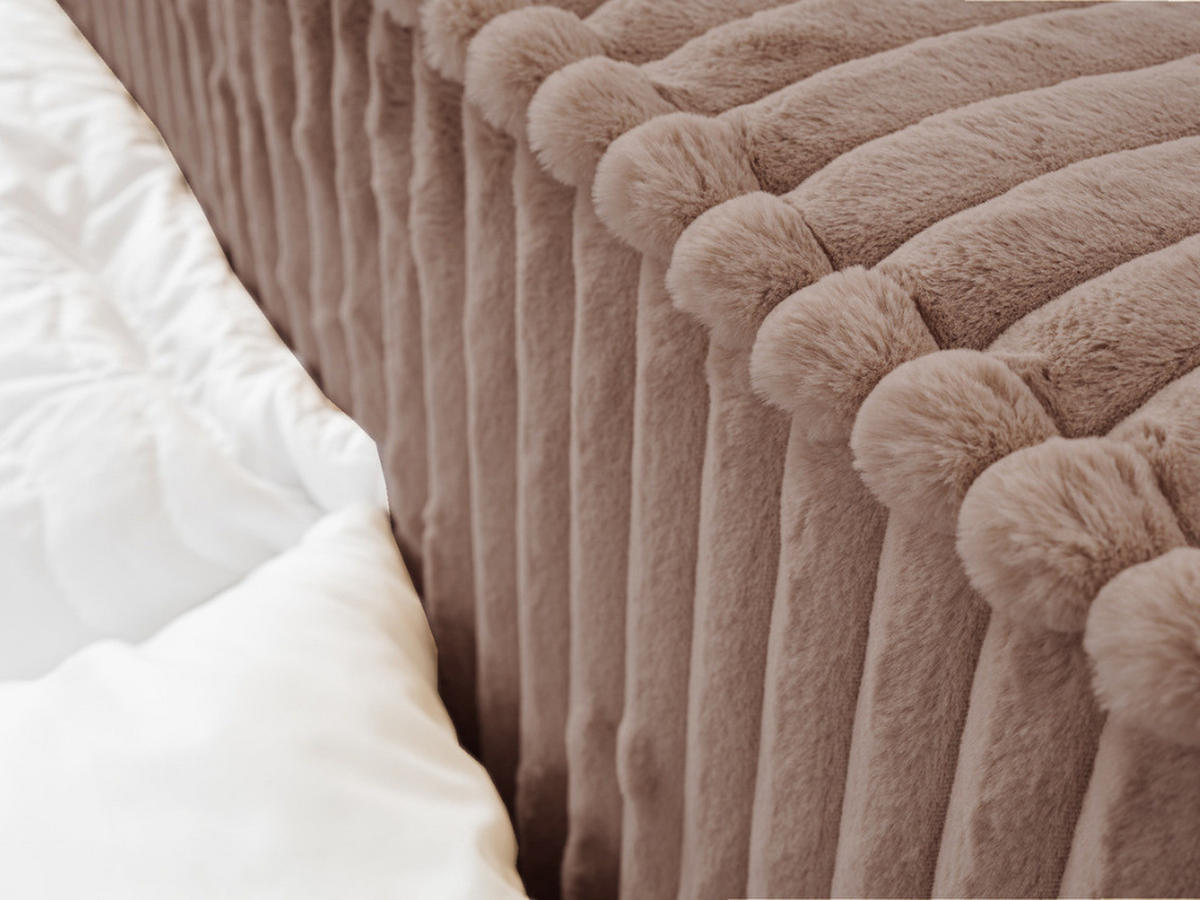 POLSTERBETT Lago 180x200 Braun - Braun, Textil (180/200cm) - Graingold