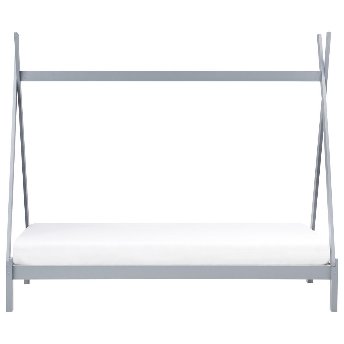 KINDERBETT 90x200 cm Grau Devay - Grau, Holz (90/200cm) - Beliani