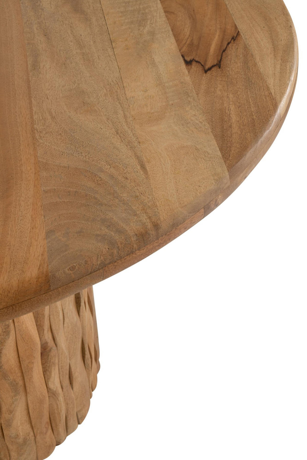 ESSTISCH CURVE RUND - Naturfarben, Holz (122/122/74cm) - J-Line