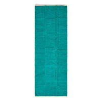 HANDWEBTEPPICH-LÄUFER Chenille 66/200 cm - Petrol, Textil (66/200cm) - Homescapes