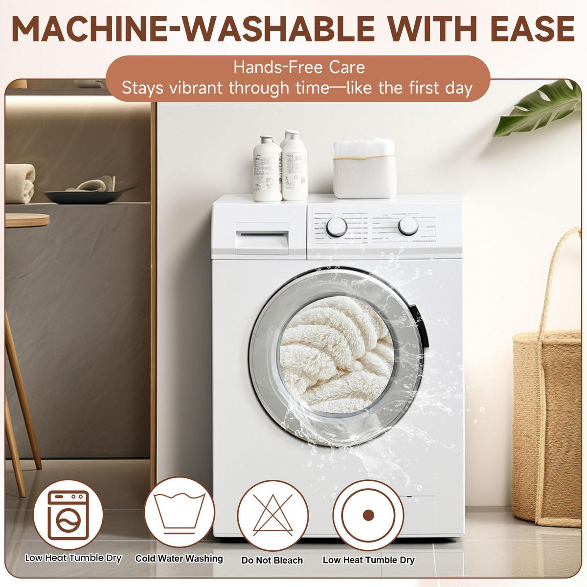 SOFAÜBERWURF Beige 1 Stück Luxuriöses Plüschmaterial - Ecru, Textil (90/0.03/240cm) - Kaket