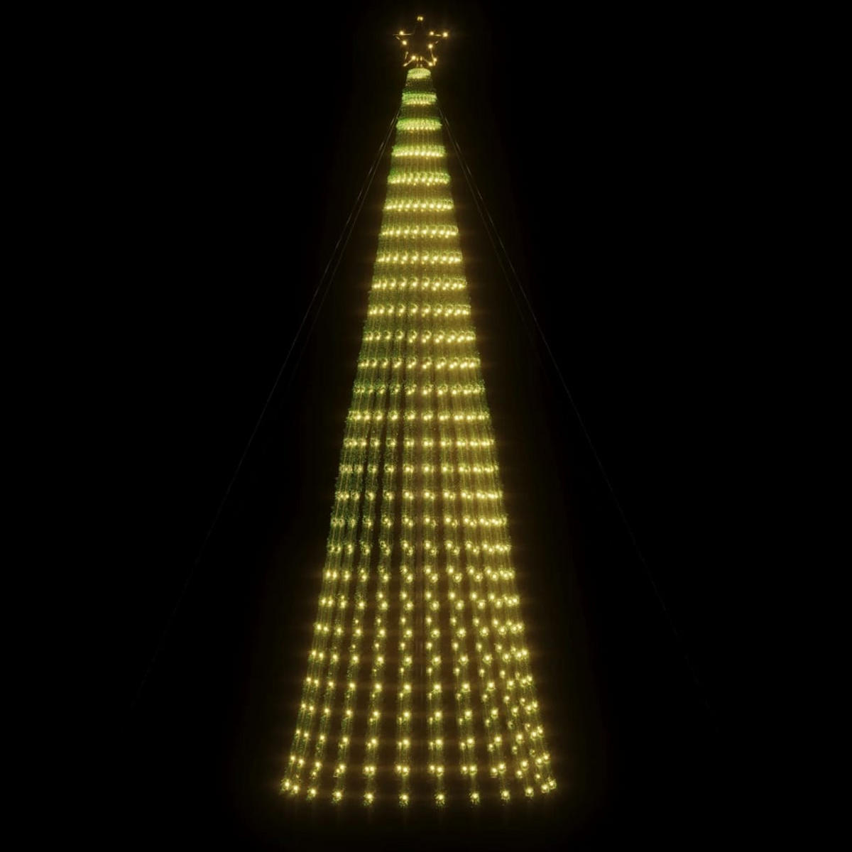 WEIHNACHTSBAUM LED 688 Leds Warmweiss 300 Cm - Weiß, Kunststoff (300cm) - vidaXL