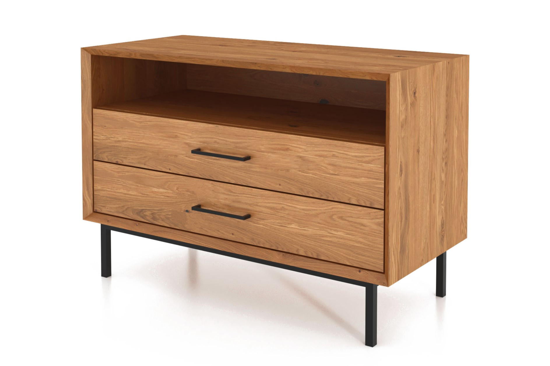 KOMMODE LEON Wildeiche - Wildeiche, Holz (97/65/45cm) - byoak