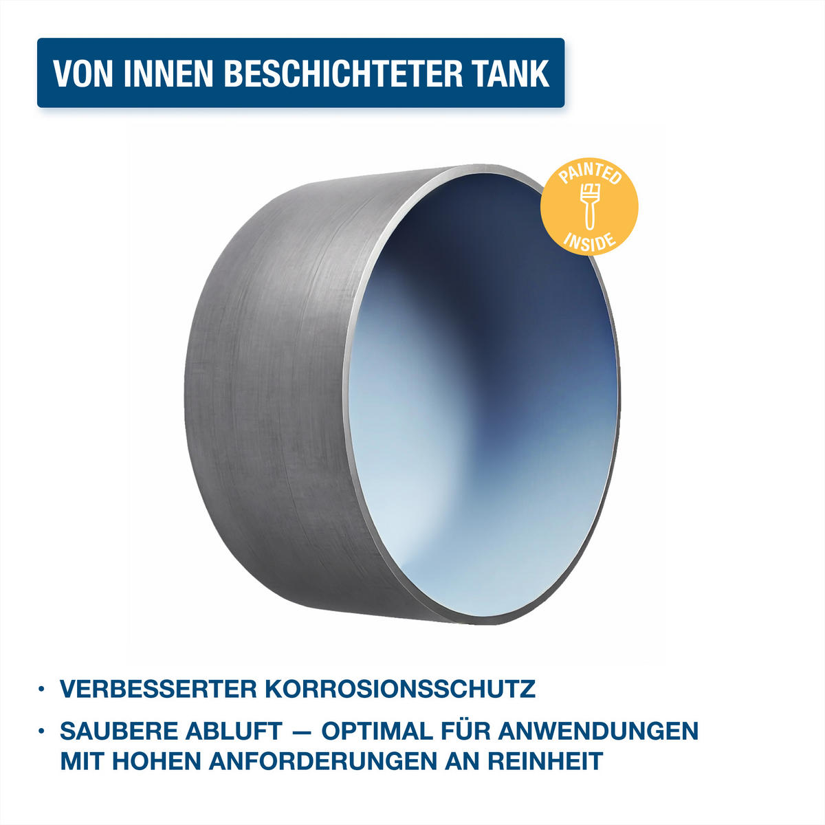 SILENT Kompressor SAC75008IC (9 bar, 8L, tragbar, ÖLFREI, 49 dB, 750 W / 1 PS) - Silberfarben, Metall (41/41/36cm) - HYUNDAI