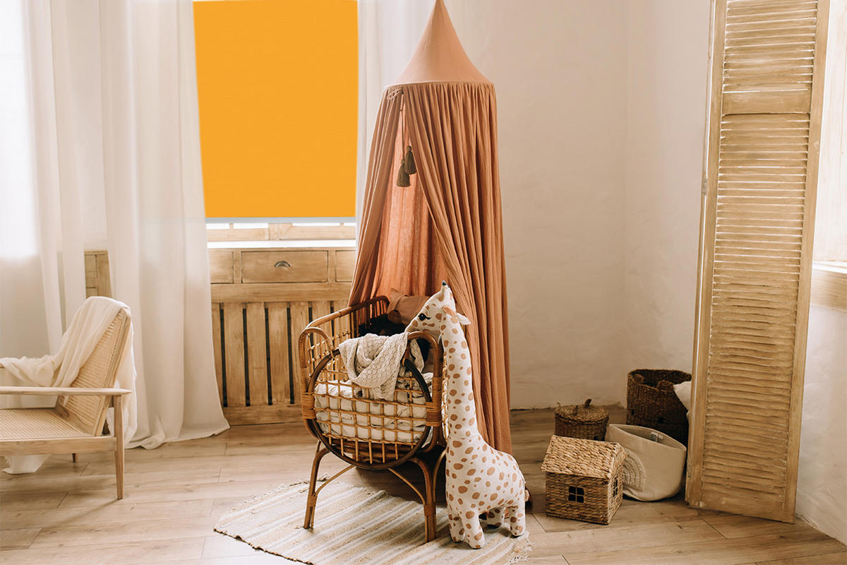 VNÚTORNÁ roleta - okenná roleta - roleta - 80x140 cm - Tmavooranžová - oranžová, plast (80/140/0.5cm) - TULUP