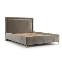 POLSTERBETT Vega 160/200 cm Beige im Lotta Stoff - Beige/Naturfarben, Holz/Holzwerkstoff (160/200cm) - AltaBeds
