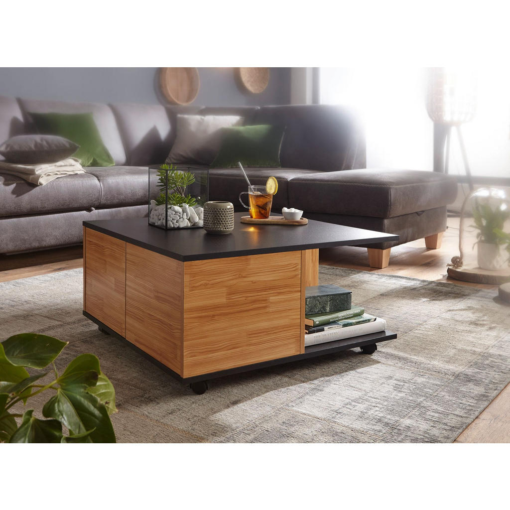 Thumbnail - tinkaro Couchtisch, Braun, Holzwerkstoff, 70x36.5x70 cm, Wohnzimmer, Wohnzimmertische, Couchtische