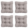 SITZKISSEN Panama 47/47 cm 4er-Set - Taupe, Textil (47/8/47cm) - Madison