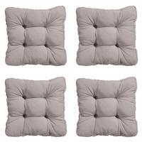 SITZKISSEN Panama 47/47 cm 4er-Set - Taupe, Textil (47/8/47cm) - Madison