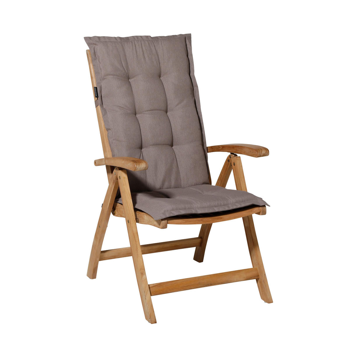 GARTENSTUHLKISSEN Panama 123/50 cm 4er-Set - Cappuccino, Textil (50/7/123cm) - Madison