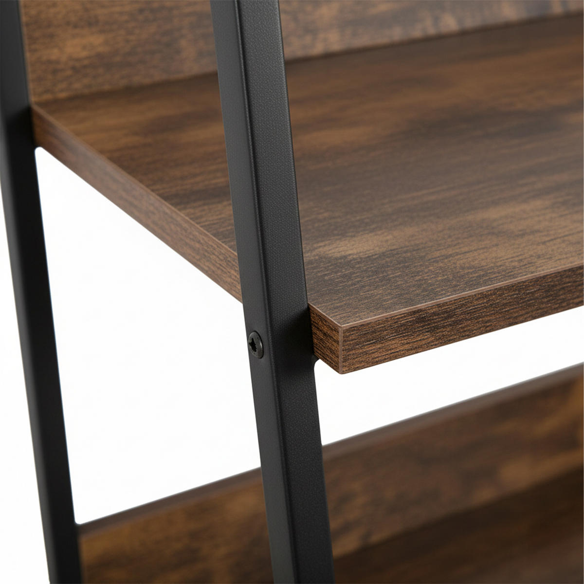 STANDREGAL - Dunkelbraun, Holzwerkstoff/Metall (60/170/30cm) - Relaxdays