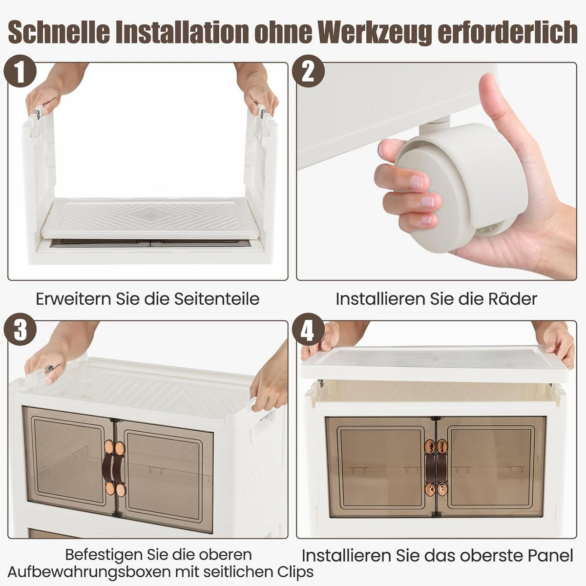 AUFBEWAHRUNGSBOX Weiß - Weiß, Kunststoff (60/170/38cm) - COSTWAY