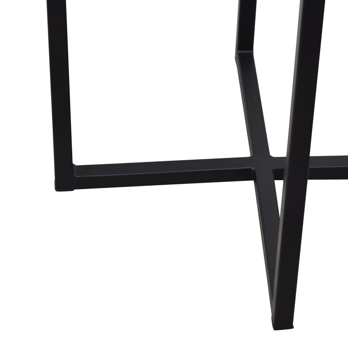 BEISTELLTISCH Nova Schwarz - Schwarz, Metall (35/35/60cm) - LOFT42