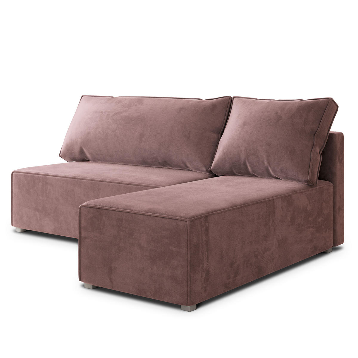 ROHOVÁ SEDAČKA BRISO šeříková - šedá/šeříková, dřevo/textil (200/140cm) - MASSENO