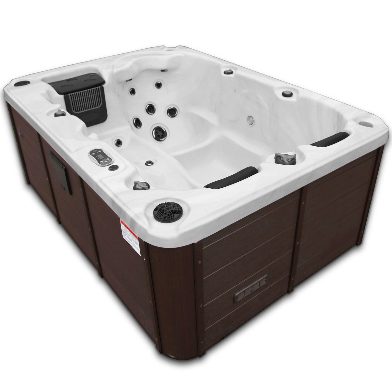 WHIRLPOOL Montreal UV Whirlpool - Weiß Hochglanz/Weiß, Kunststoff (150/78/213cm) - Canadian Spa Company